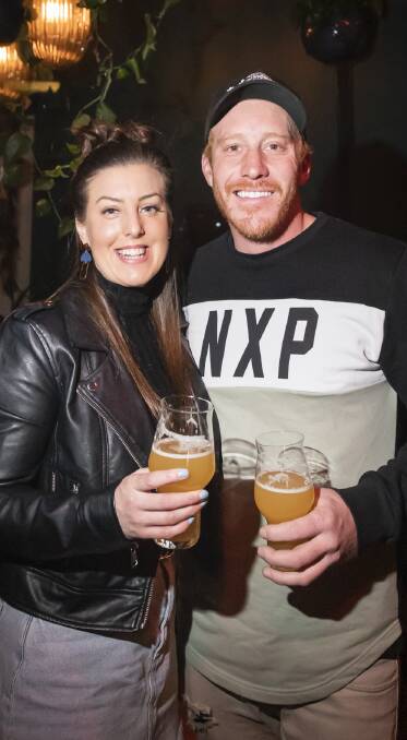 Angela Brown and Kyell McGlashan at the Nice Guys Brewery in Victoria St
