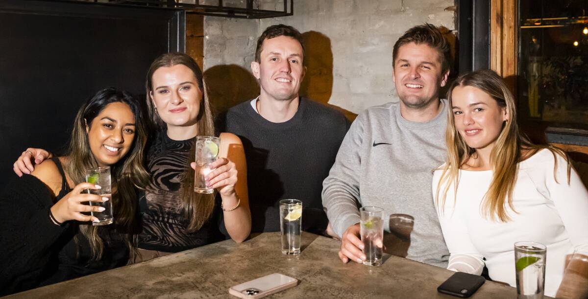 Ines Ivankovic and friends team up for drinks at the National Hotel in Victoria St 