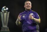Darts sensation Luke Littler is to make his debut in Australia in the World Masters in Wollongong. (AP PHOTO)