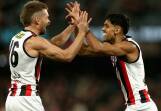 St Kilda have upset the Bombers by 53 points, denting Essendon's chances of playing finals. Photo: Rob Prezioso/AAP PHOTOS